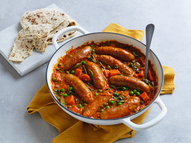 Slow Cooked Butter Chicken Sausages &ndash; AUS PANTRY