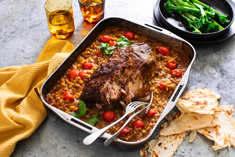 Slow Cook Pork Korma and Split Pea Curry
