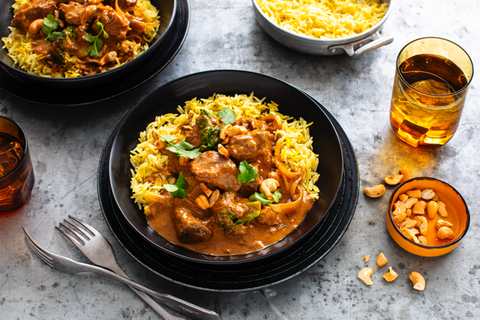 Sri Lankan Coconut Cashew Lamb Curry