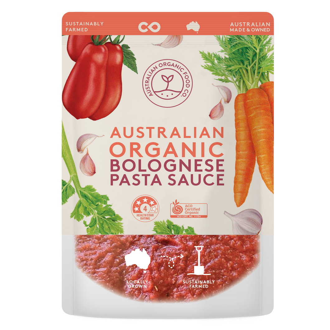 Australian Organic Food Co Tomato Bolognese Pasta Sauce