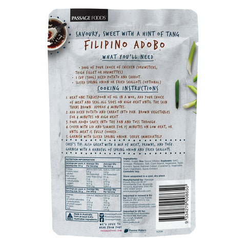Passage to Asia - Filipino Adobo Simmer Sauce
