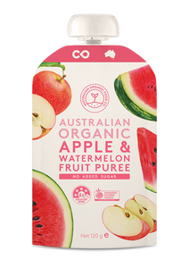 Australian Organic Food Co Fruit Puree - Apple & Watermelon