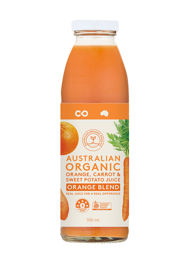 Australian Organic Food Co Orange Blend - Orange, Carrot & Sweet Potato Juice