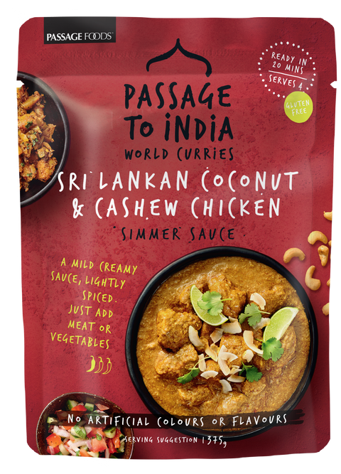 Passage to Sri Lanka - Coconut & Cashew Chicken Simmer Sauce