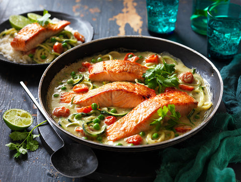 Salmon Green Thai Curry