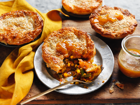Tikka Masala Vegetarian Pies