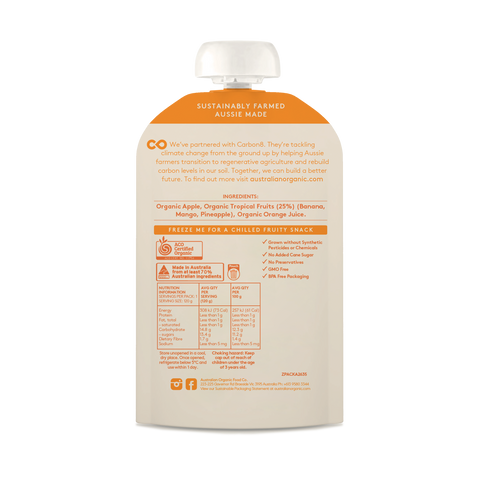 Australian Organic Food Co. Fruit Puree - Tropical