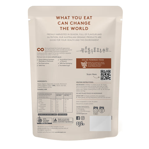Australian Organic Food Co Mushroom & Thyme Soup