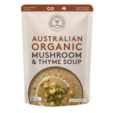 Load image into Gallery viewer, Australian Organic Food Co Mushroom &amp; Thyme Soup
