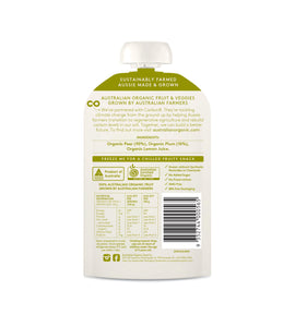 Australian Organic Food Co Fruit Puree - Pear & Plum Fruit Puree