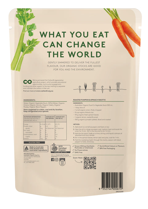 Australian Organic Food Co Organic Vegetable Stock