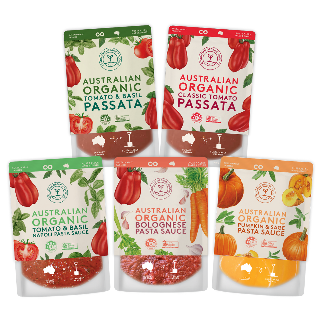 Australian Organic Food Co Pasta & Passata Bundle