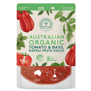 Australian Organic Food Co Tomato Napoli with Basil Pasta Sauce