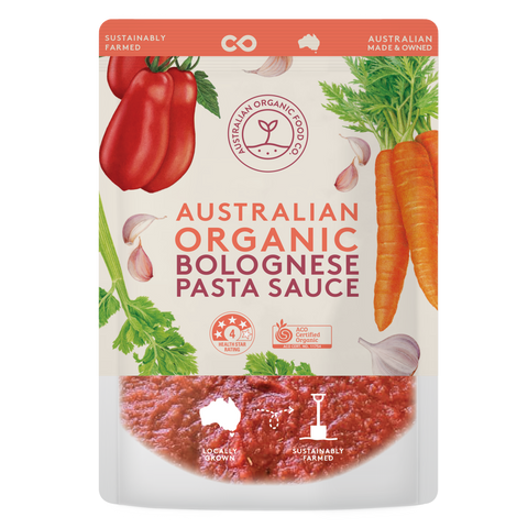 Australian Organic Food Co Tomato Bolognese Pasta Sauce