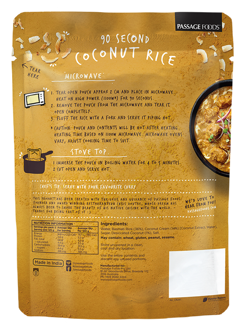 Passage to India - 90 Second Coconut Rice