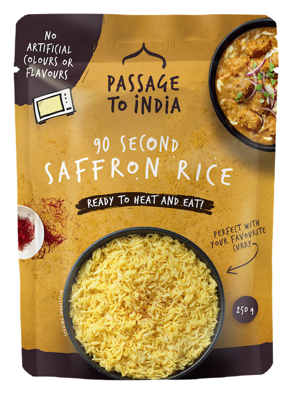 Passage to India - 90 Second Saffron Rice