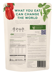 Australian Organic Food Co Tomato & Basil Passata