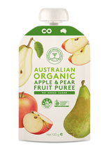 Load image into Gallery viewer, Australian Organic Food Co Fruit Puree - Apple &amp; Pear
