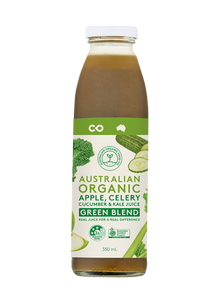 Australian Organic Food Co Green Blend - Apple, Kale & Celery Juice BEST BEFORE MARCH 7 2024