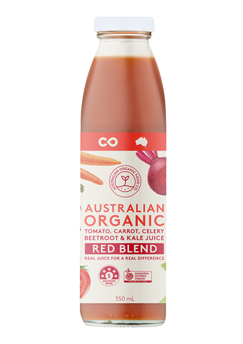 Australian Organic Food Co Red Blend - Tomato, Carrot, Celery, Beetroot & Kale Juice