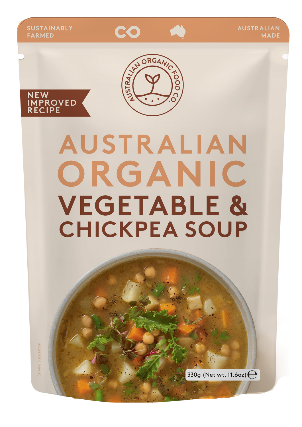 Australian Organic Food Co Chickpea & Vegetable Soup