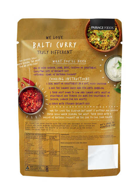 Passage to India - Balti Curry Simmer Sauce