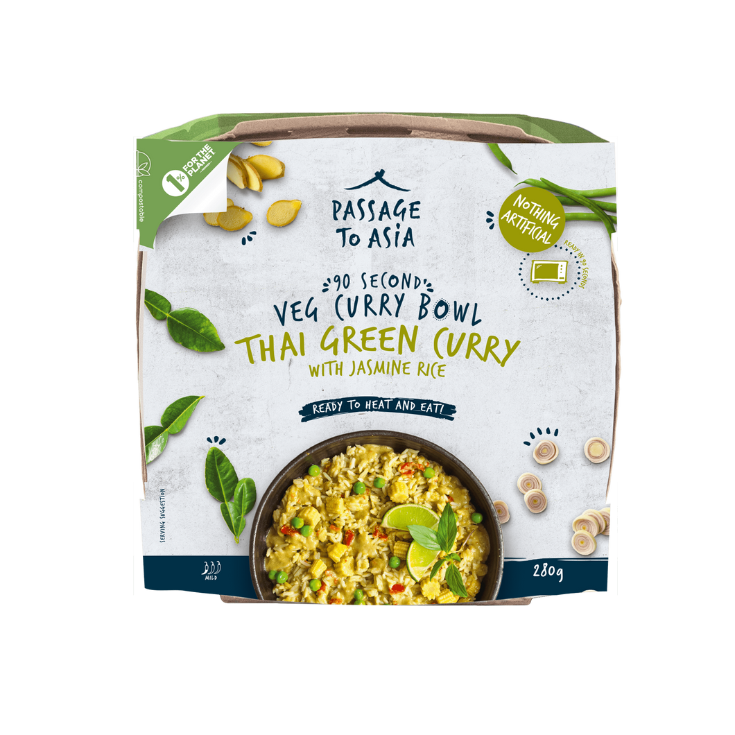 Passage to Asia Veg Curry Bowl Thai Green Curry
