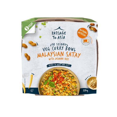 Passage to Asia - Veg Curry Bowl Malaysian Satay