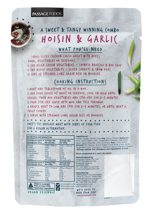 Passage to Asia - Hoisin & Garlic Stir-Fry Sauce