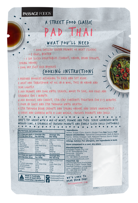 Passage To Asia - Pad Thai Stir-Fry Sauce