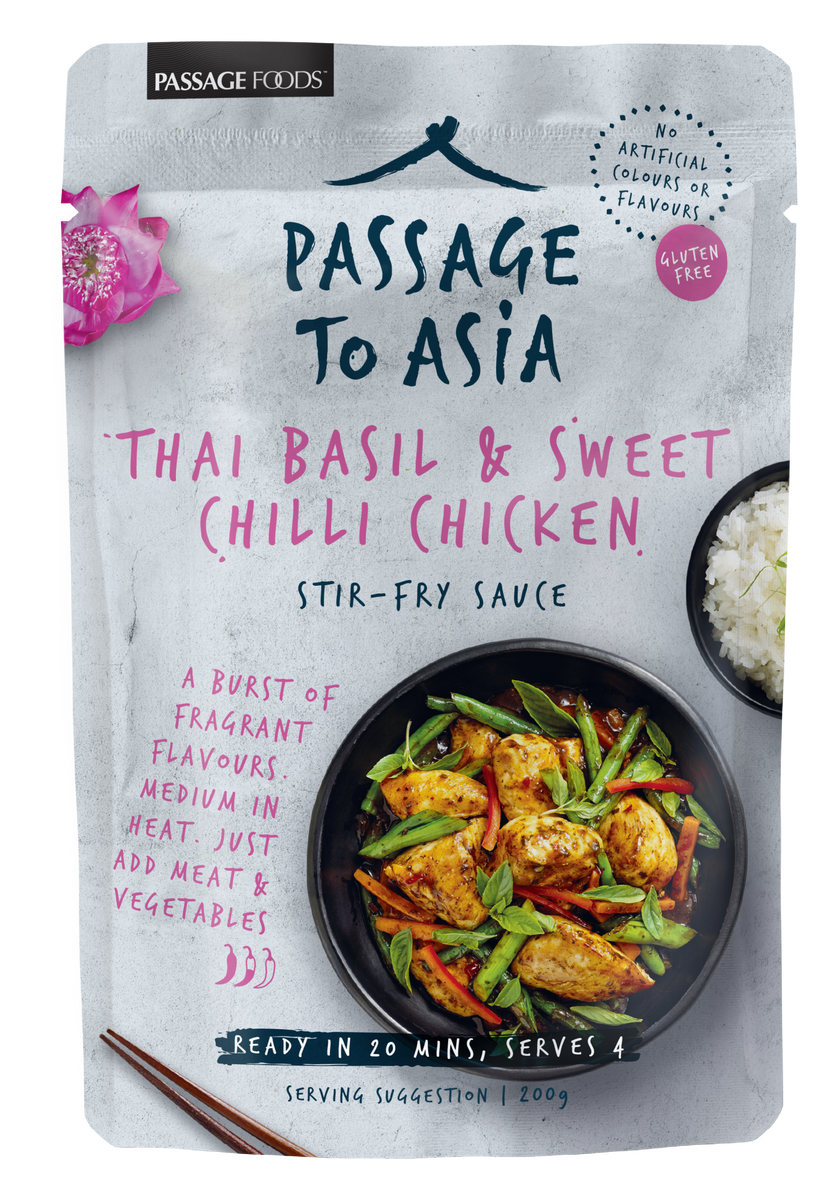 Passage to Asia Thai Basil & Sweet Chilli StirFry Sauce AUS PANTRY