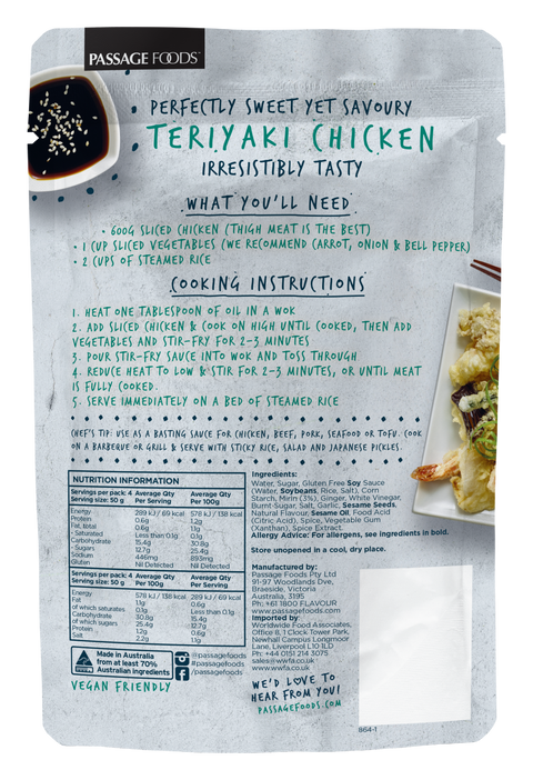 Passage to Asia - Teriyaki Chicken Stir-Fry Sauce