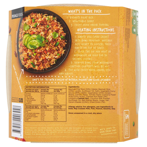 Passage to India - Veg Curry Bowl Butter Masala
