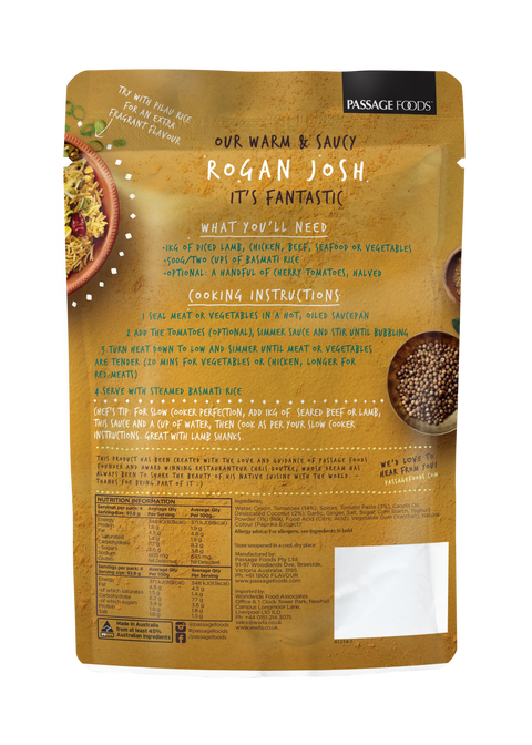 Passage to India - Rogan Josh Simmer Sauce