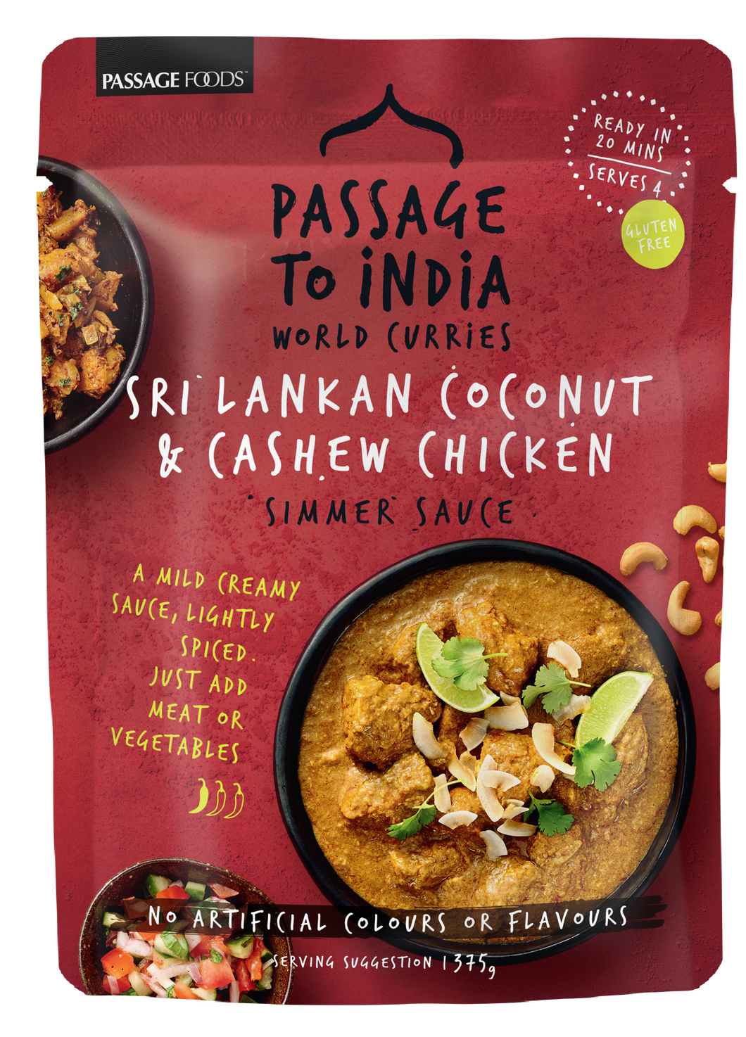 Passage to Sri Lanka - Coconut & Cashew Chicken Simmer Sauce