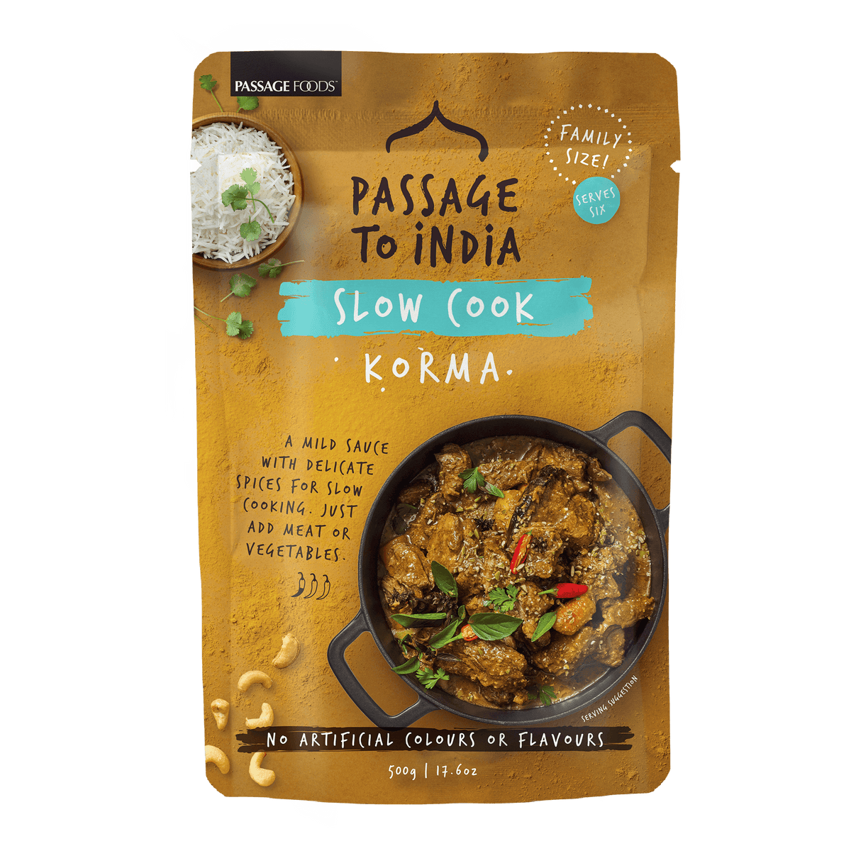 Aus Pantry Passage to India Slow Cook Korma Simmer Sauce AUS PANTRY