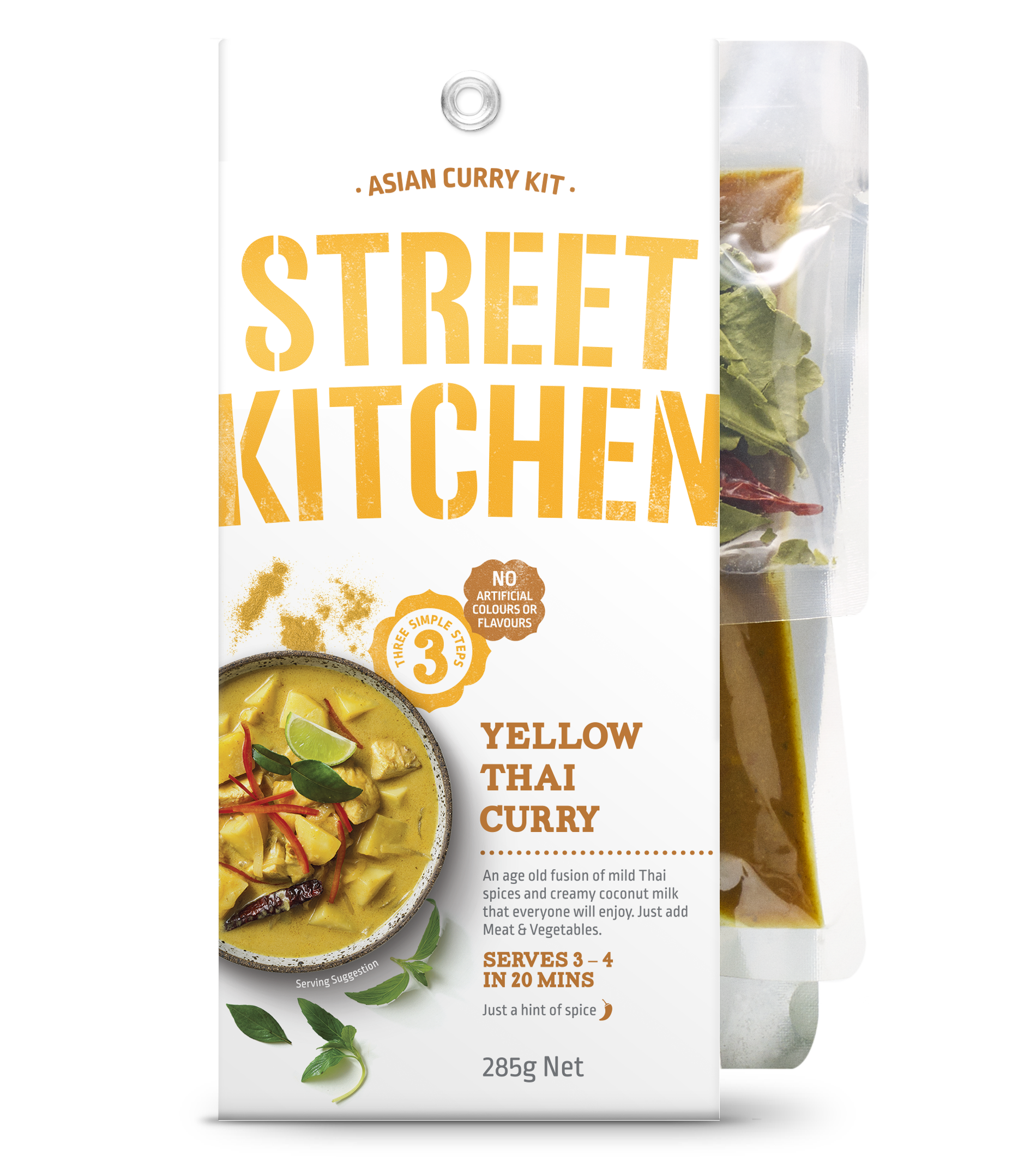 Street kitchen sales yellow thai curry